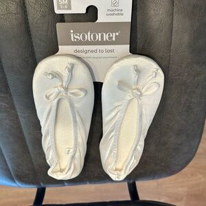 Isotoner Soft White Slippers